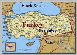 Turkey map, Gaziantep