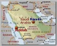 Saudi Arabia map. Jeddah
