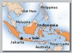 Indonesia, Jakarta map