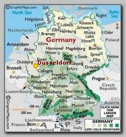 Dusseldorf, Germany map